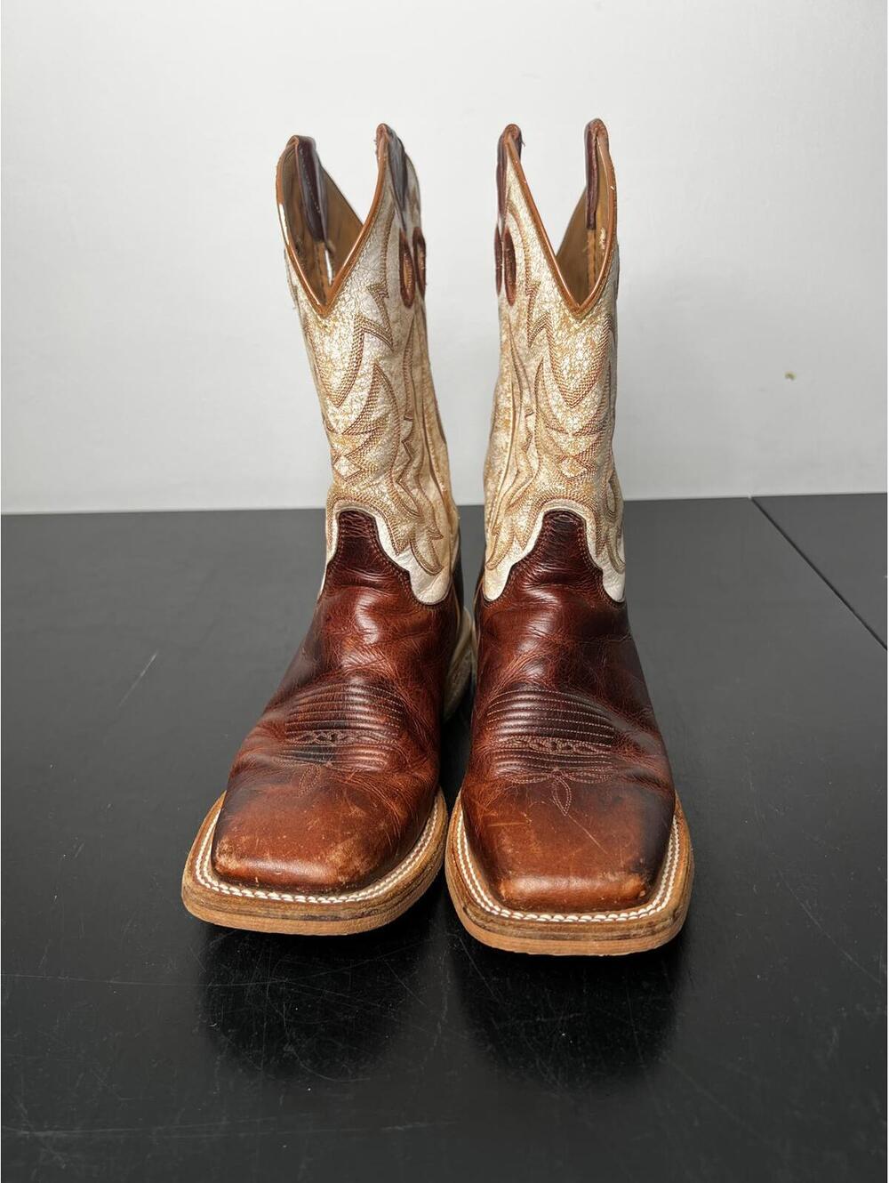 Justin Men's Bent Rail Performance Caddo Wide Square Toe Cowboy Boot - 8.5
